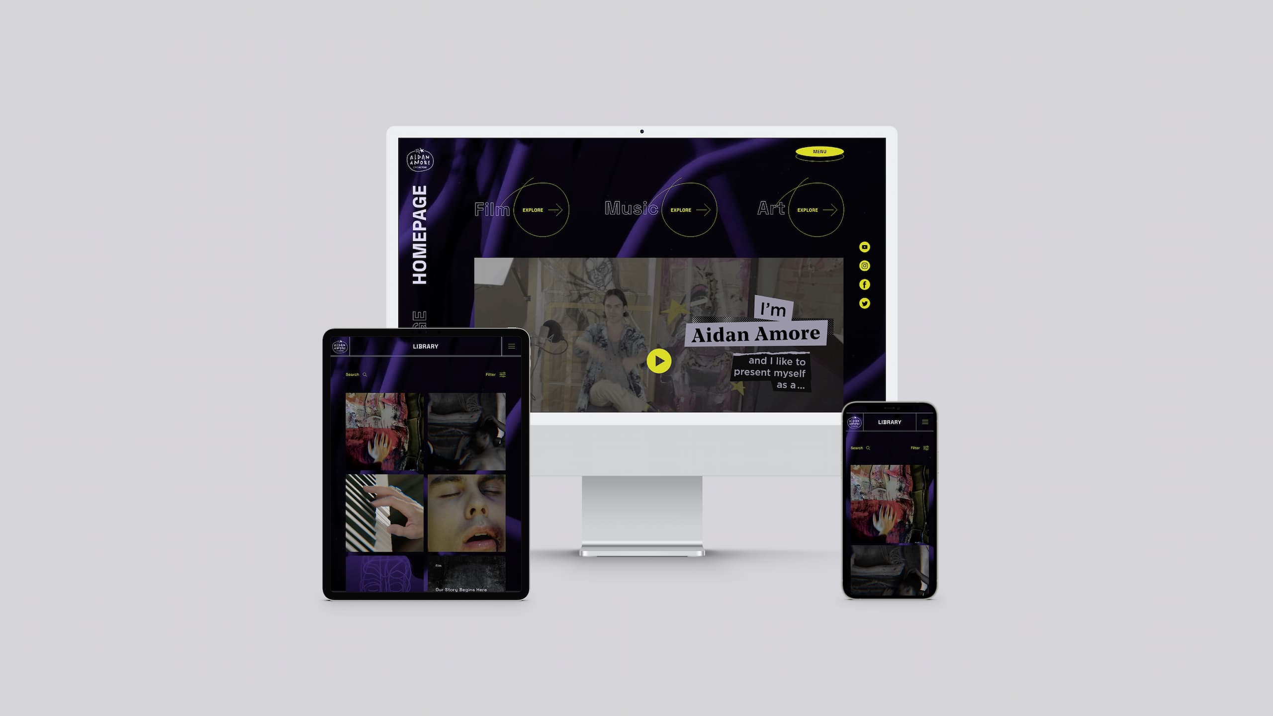 Aidan Amore Webdesign